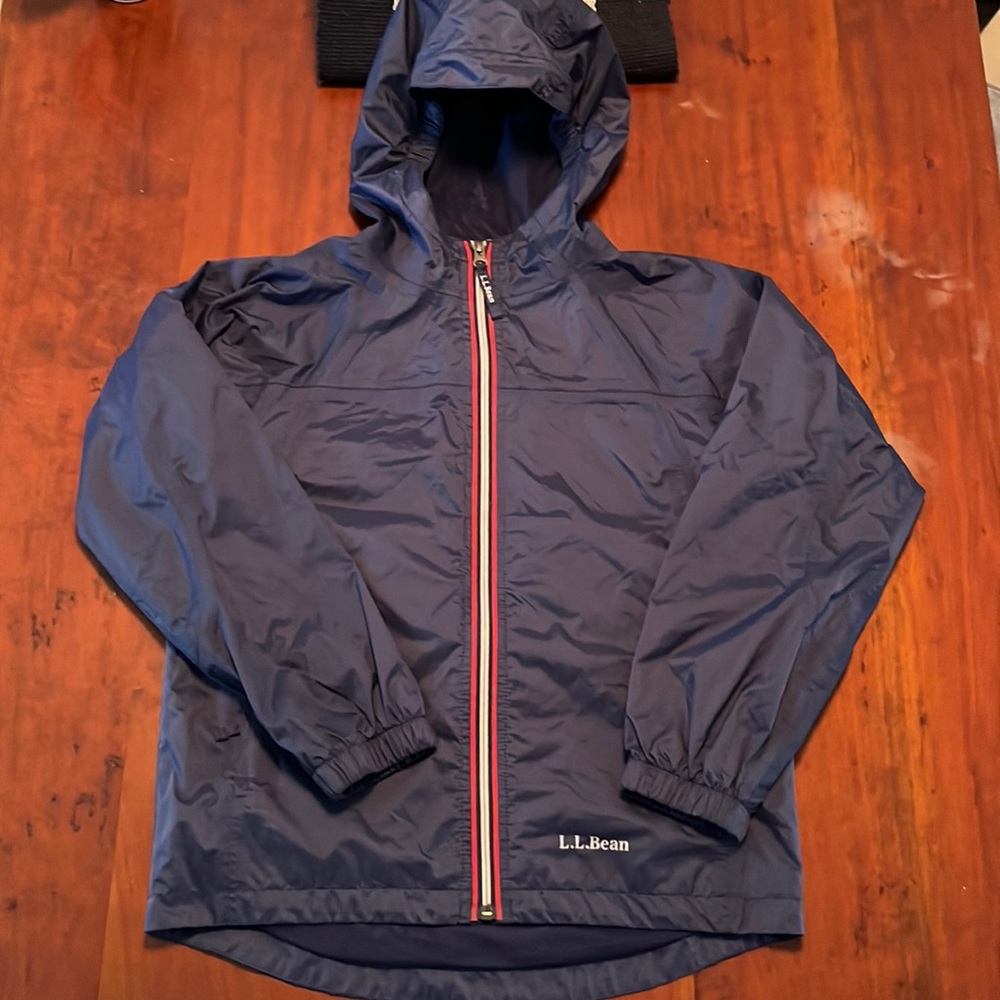 NWOT LL Bean kids raincoat 10